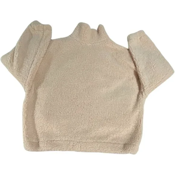 No Boundaries Teddy Style Cream Colored Jacket Size Juniors 11-13/Large - Picture 2 of 12